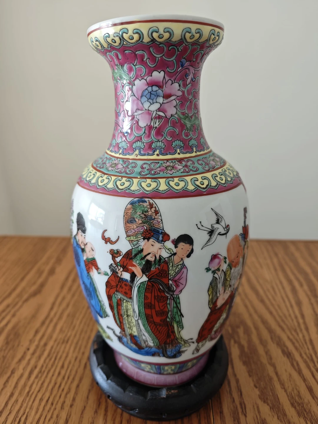 Decorative Ceramic Vase with Figures