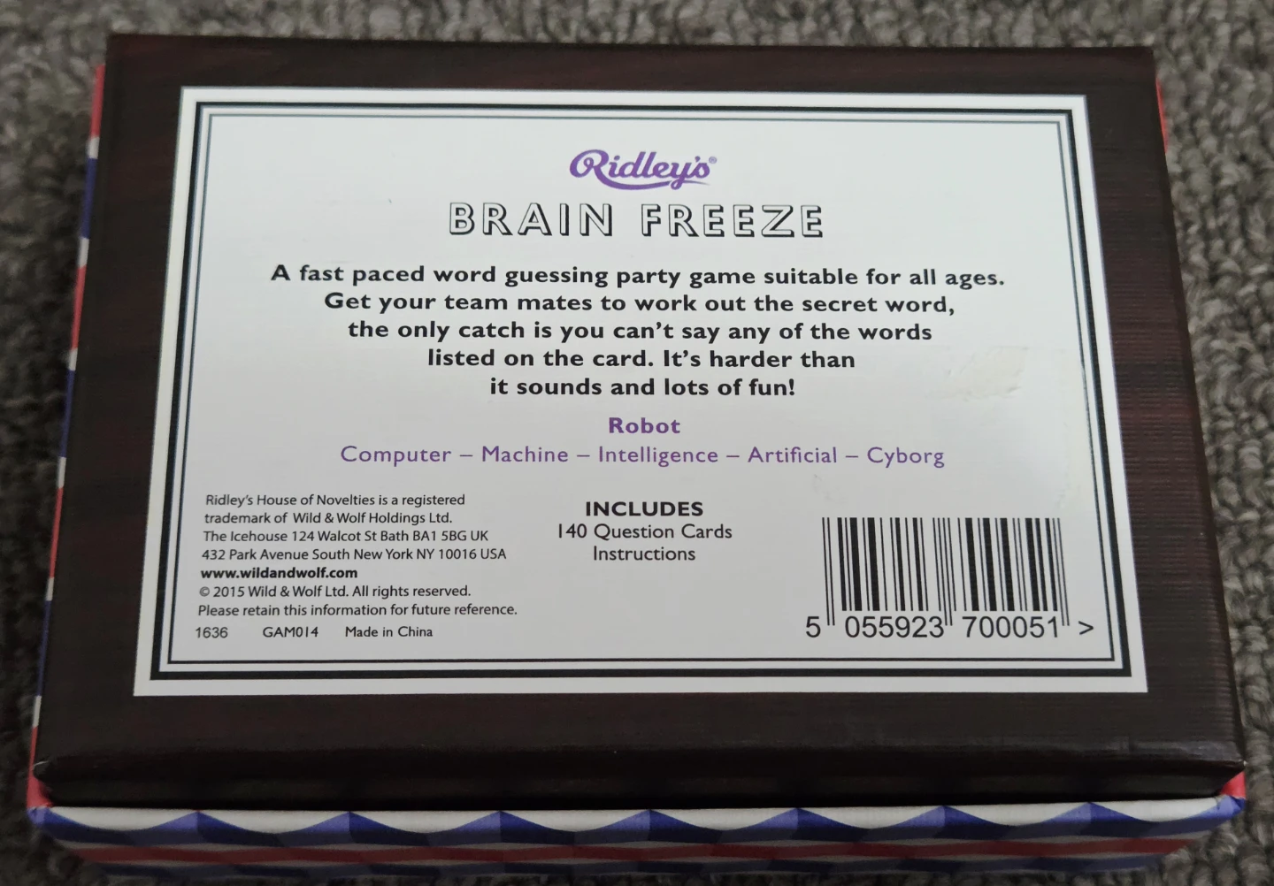 Ridley's Games Room Brain Freeze Quiz Board Game - photo 2