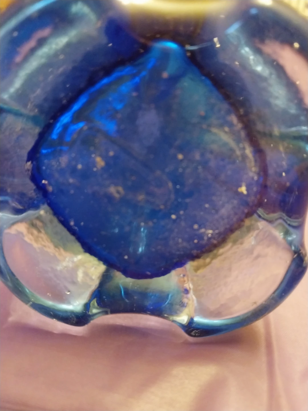 ⚽️Blue Glass Vase🏟⚽️ - photo 4