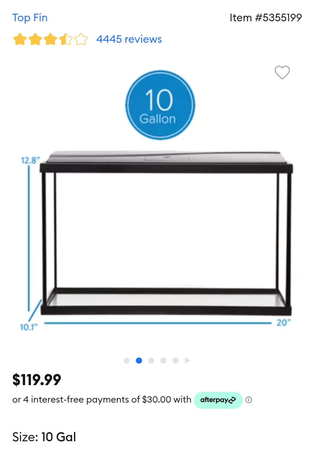 Aquarium with decor and filter - photo 5