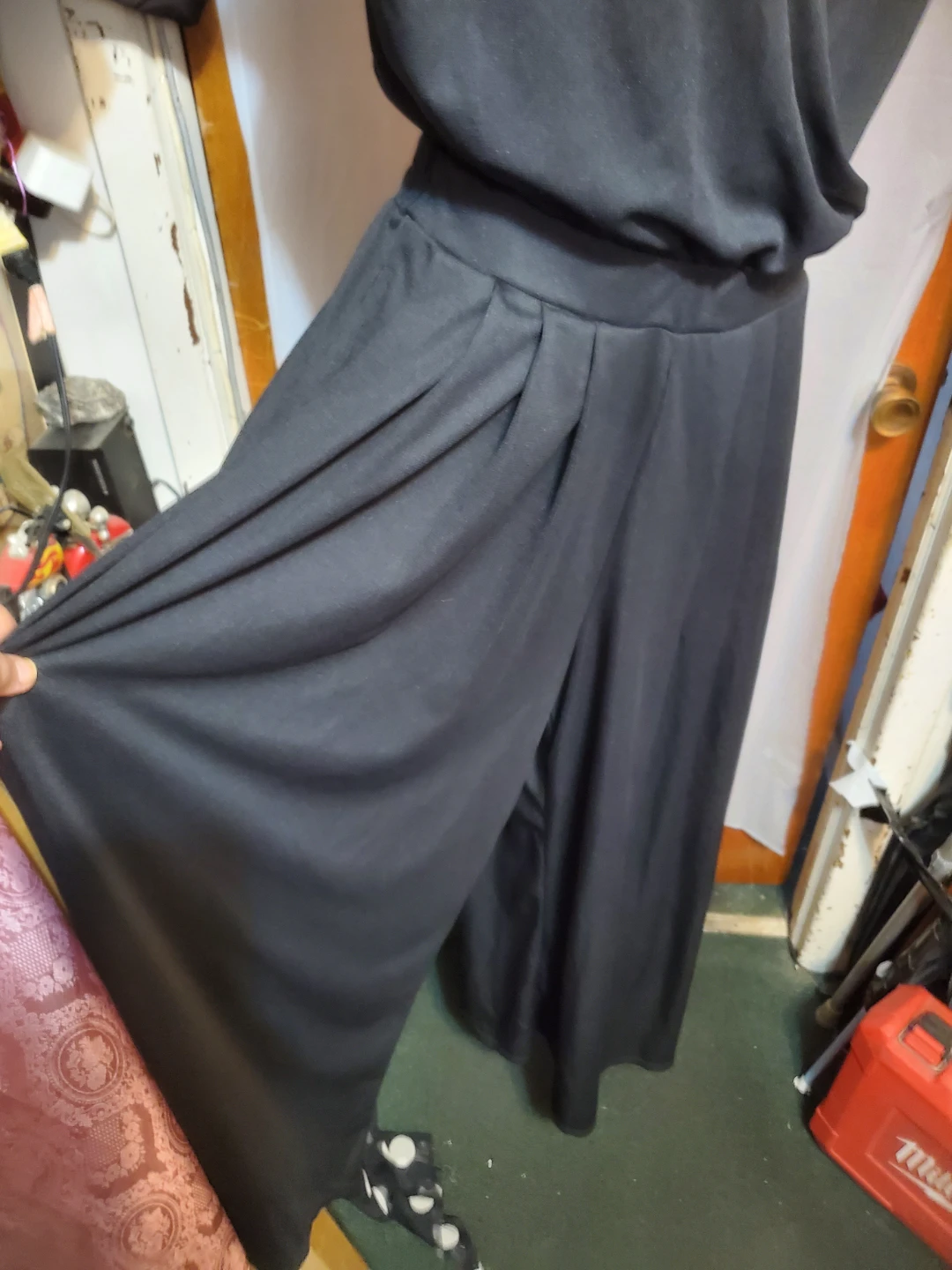 HALARA Black Wide Leg Jumpsuit Size S - photo 2