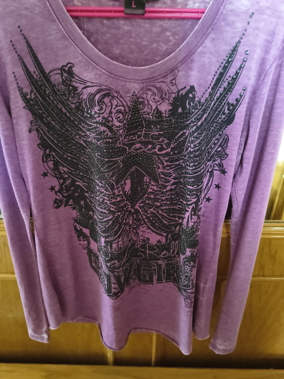 Rock & Roll Cowgirl Long Sleeve Graphic T-Shirt - photo 3