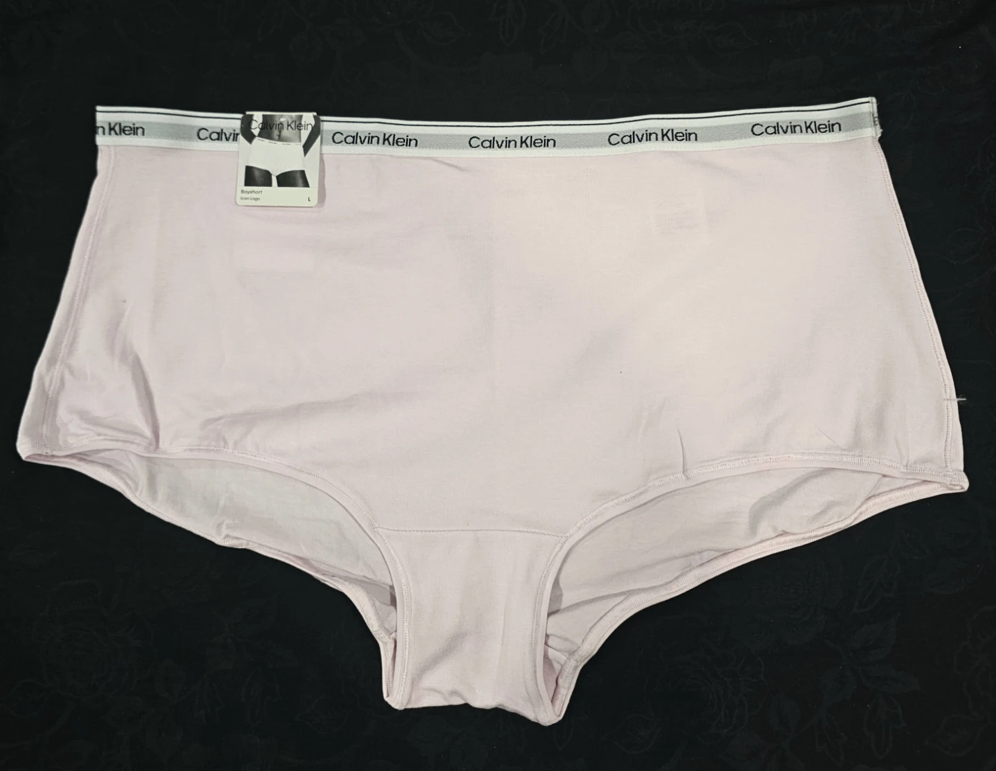 Calvin Klein Boyshort Icon Logo Pink Size L