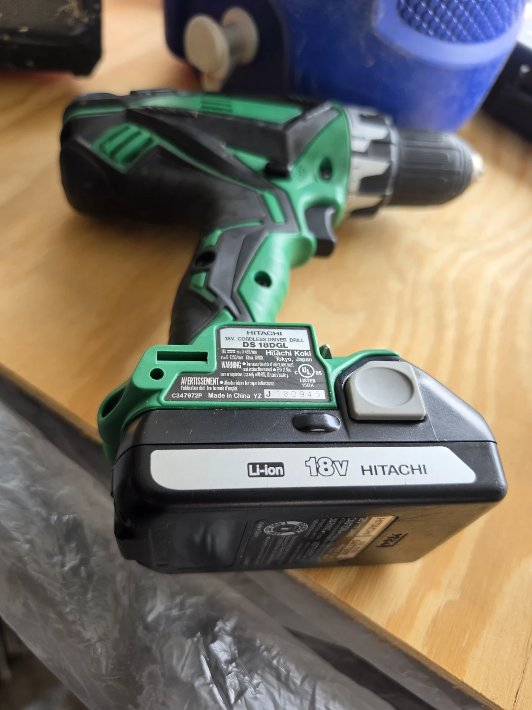 Hitachi 18V Cordless Drill Driver DS18DDL - photo 2