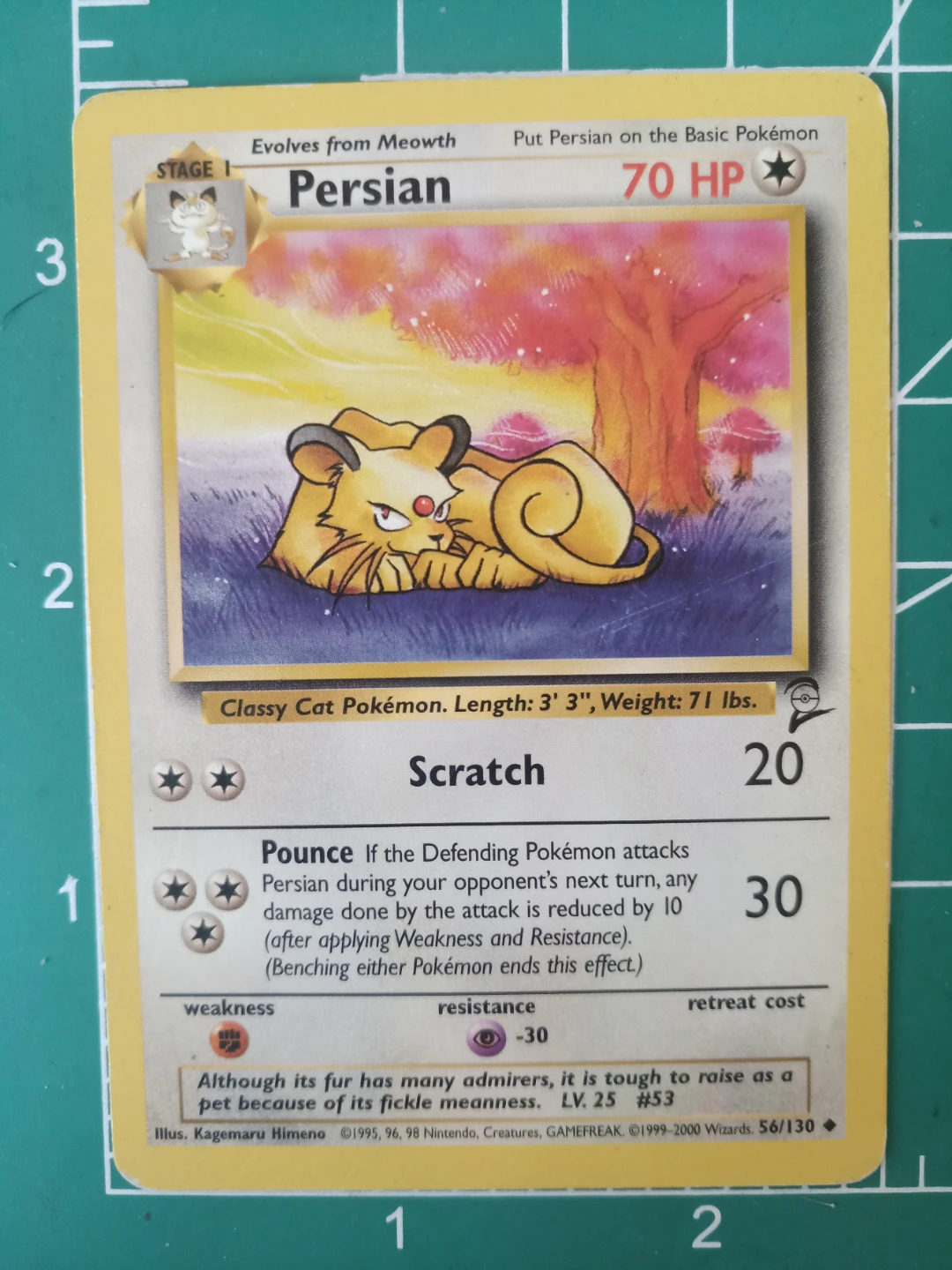 Pokemon Persian Trading Card