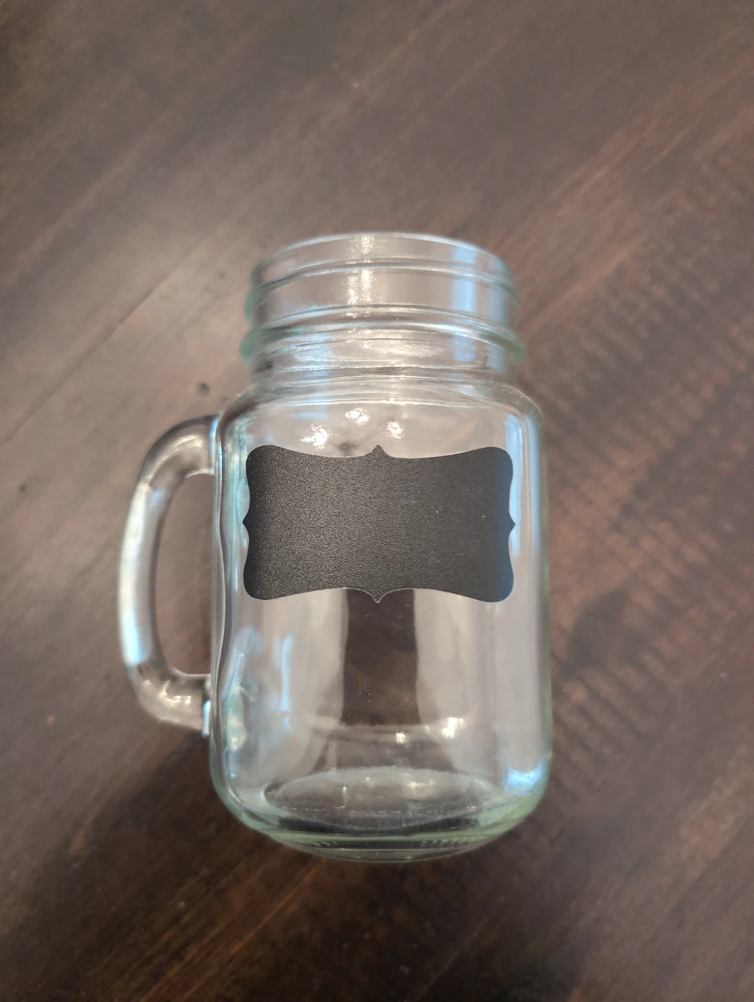 Mason Jar Mug with Chalkboard Label