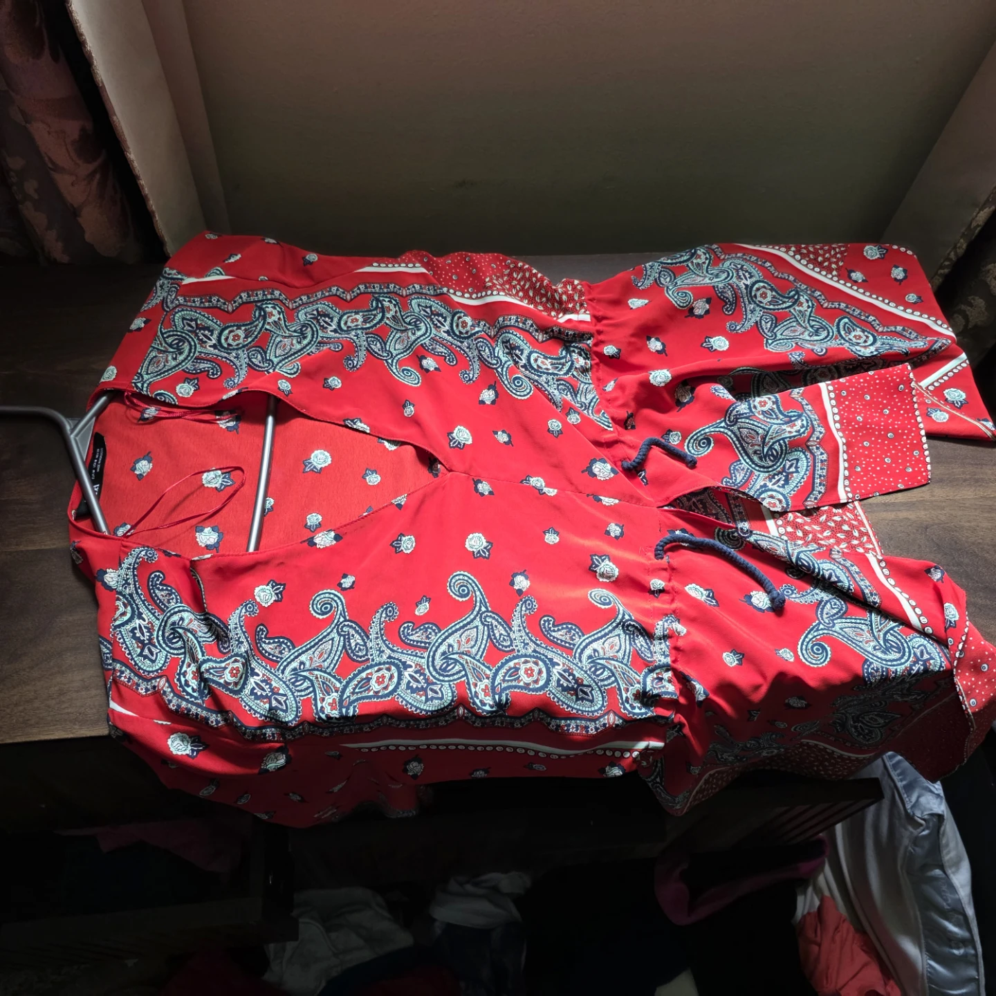 Red Paisley Print Dress - Zara⚽ - photo 4