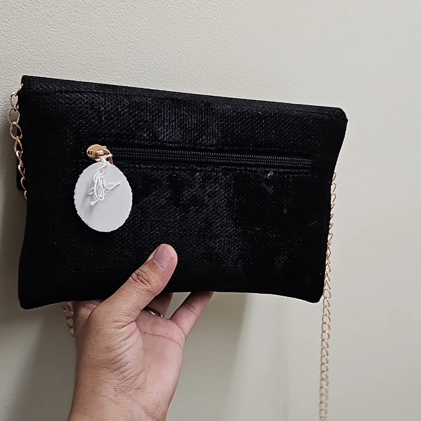 Black Clutch with Embellished Front - photo 2