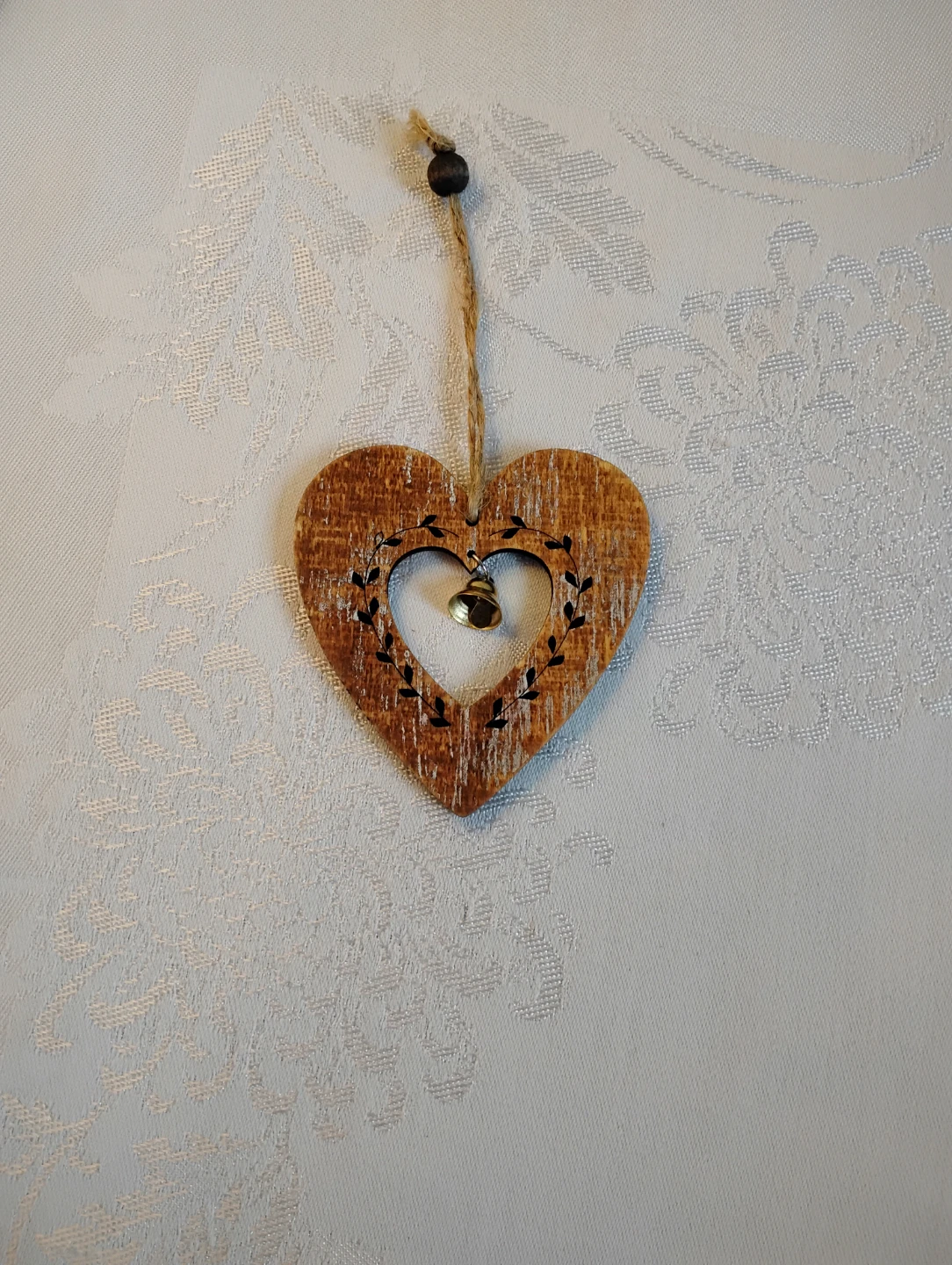 ⚽ Solid Wood Heart Ornaments
