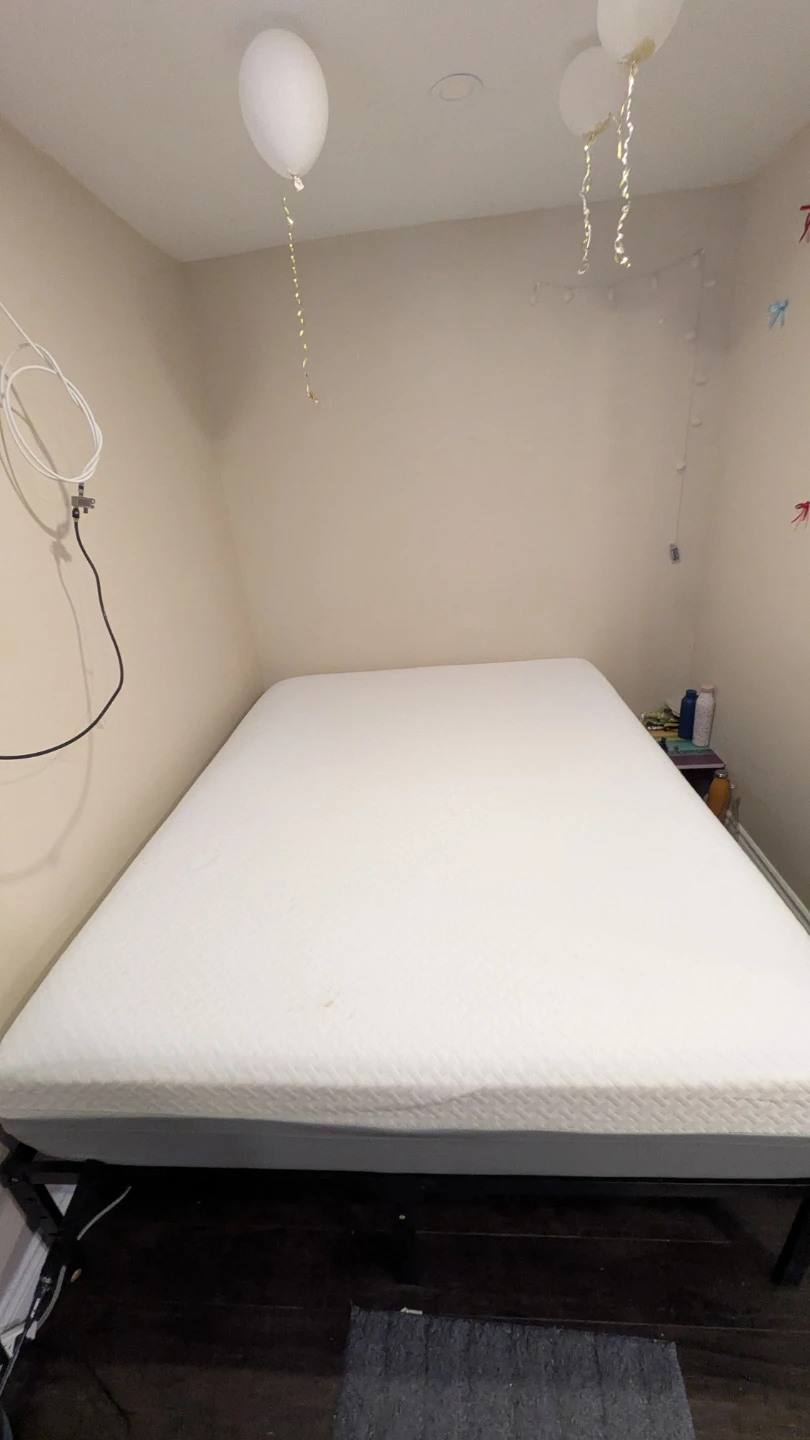 Queen 14" Metal Bed Frame + Memory Foam Mattress - photo 3
