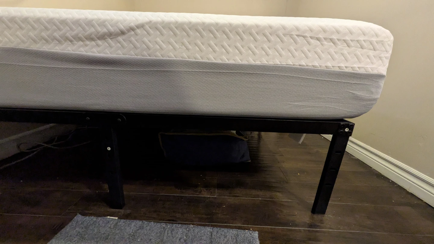 Queen 14" Metal Bed Frame + Memory Foam Mattress - photo 4