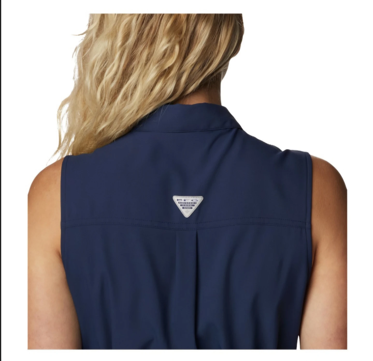 Columbia Women's Sleeveless Shirt Dress Navy Navy Blue Large - photo 5