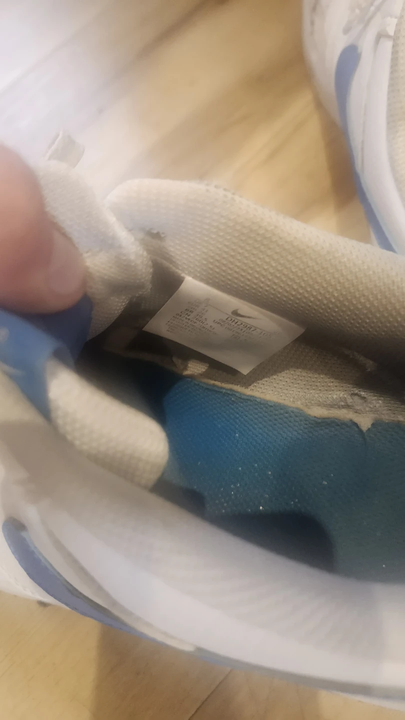 Nike White & Blue Sneakers - photo 5