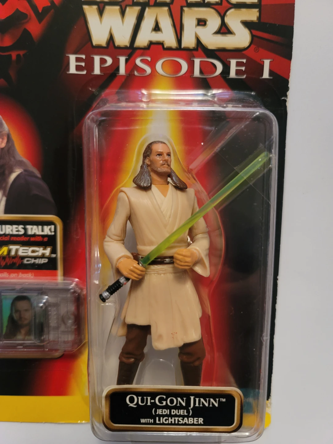 Star Wars Episode I Qui-Gon Jinn CommTech Action Figure - photo 2