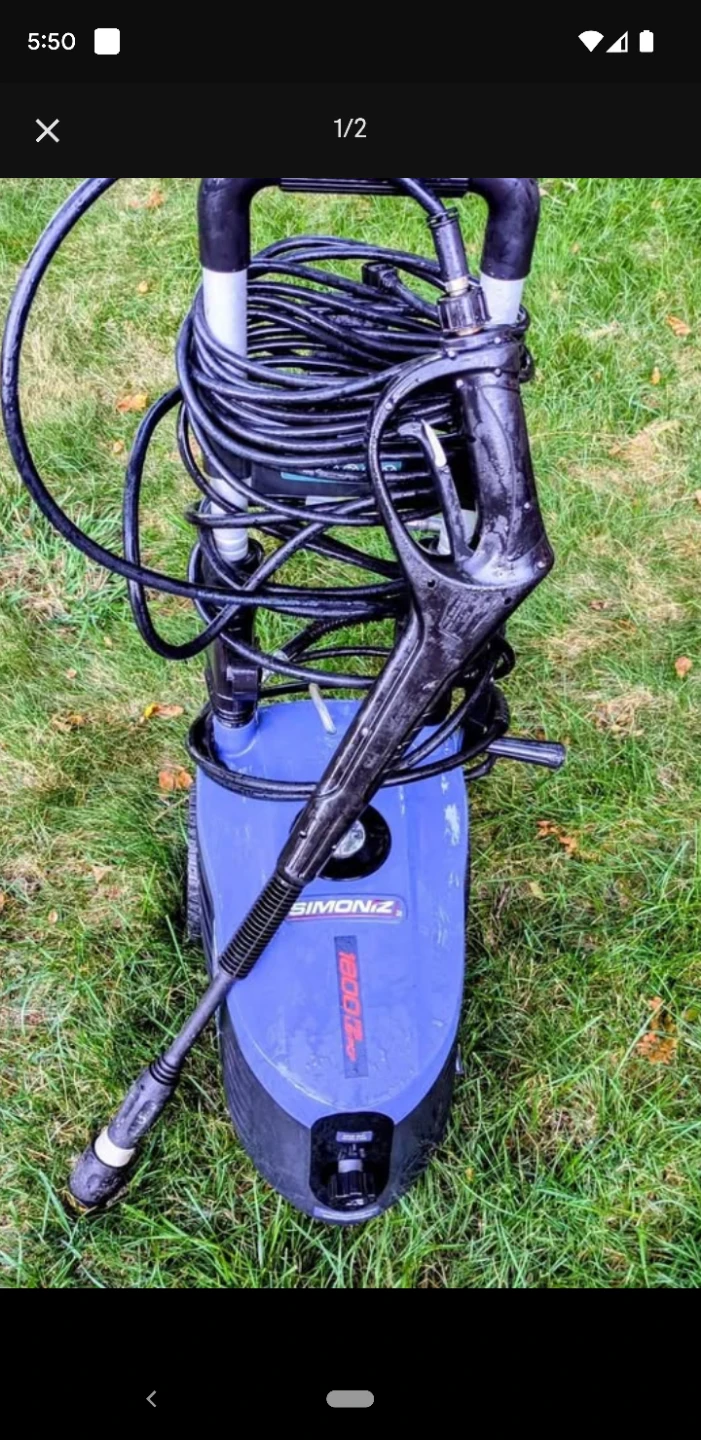 SIMONIZ 1800 PSI Electric Pressure Washer