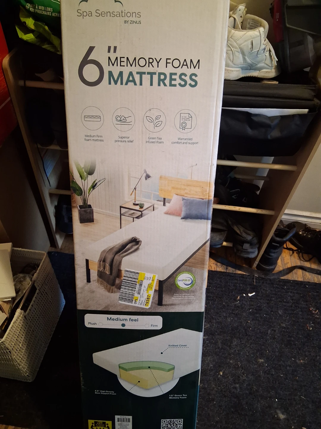 Zinus Spa Sensations 6" Memory Foam Mattress