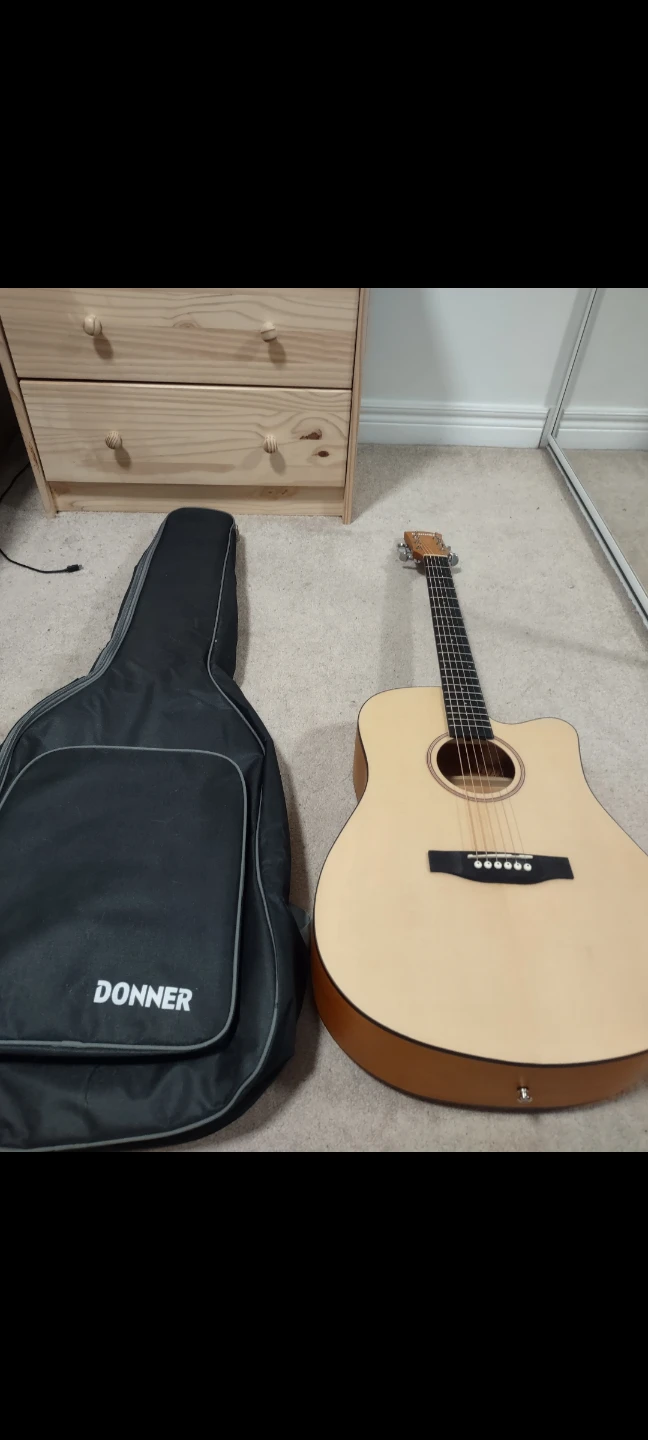 Donner Acoustic Guitar with Gig Bag - photo 3