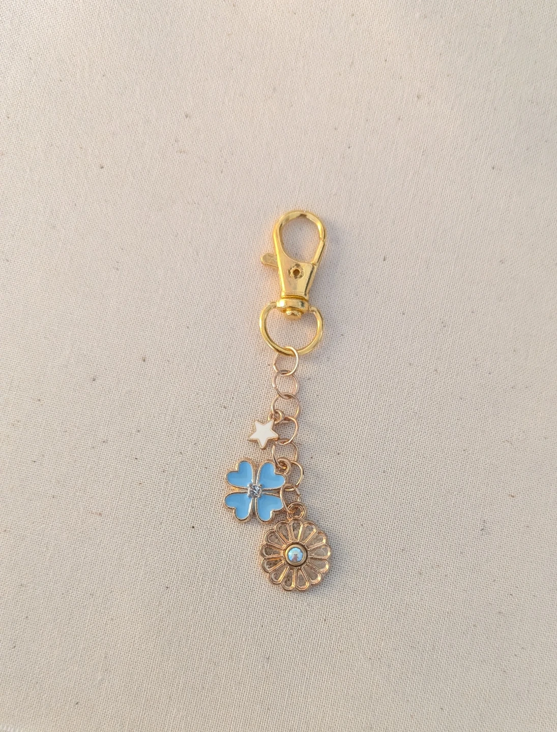 Flowery purse charms