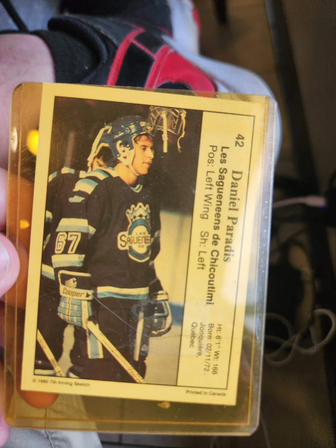Daniel Paradis Hockey Card - Chicoutimi Saguenéens - photo 2