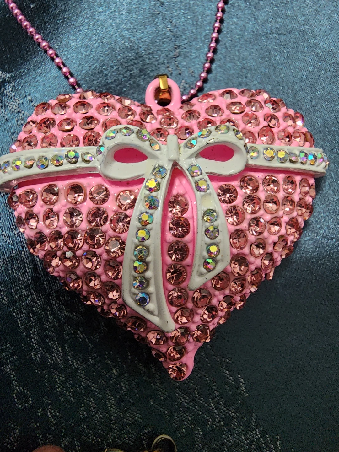 Pink Heart Necklace and Beaded Bracelets Set - photo 2