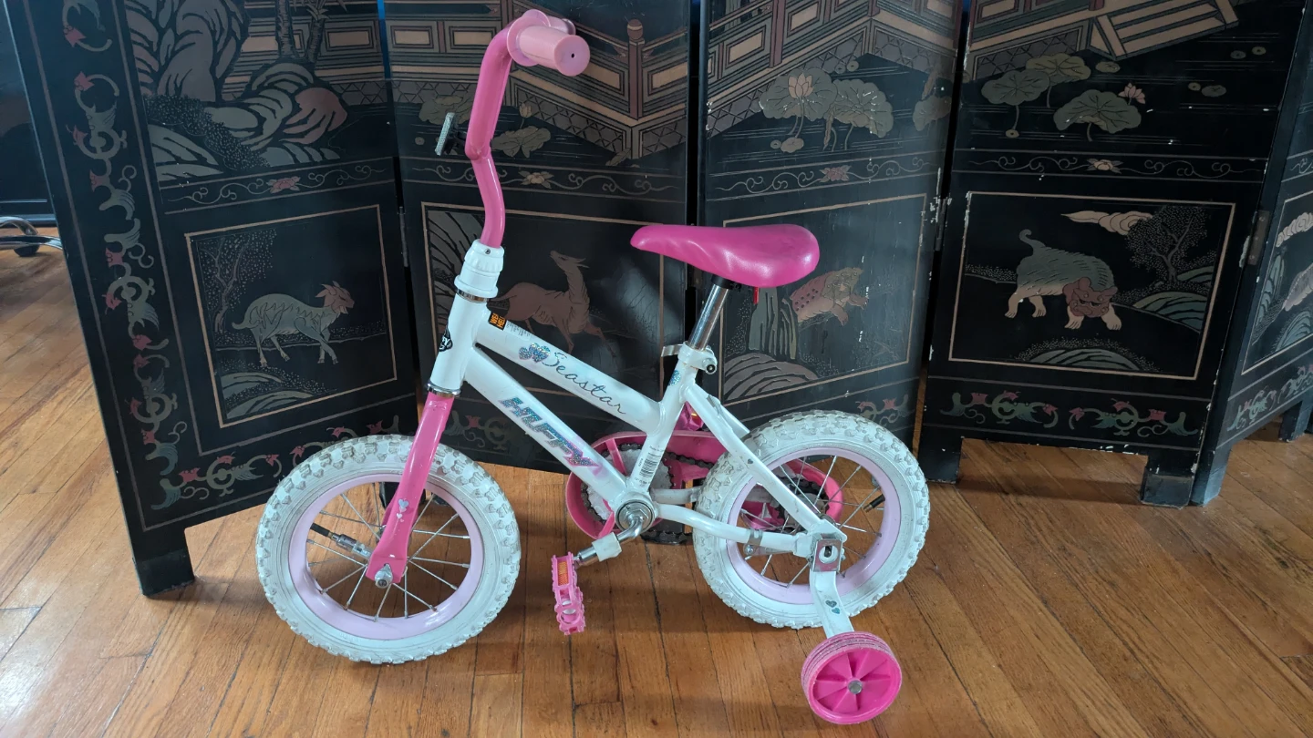 Pink Seastar 12" Kids Training Bike