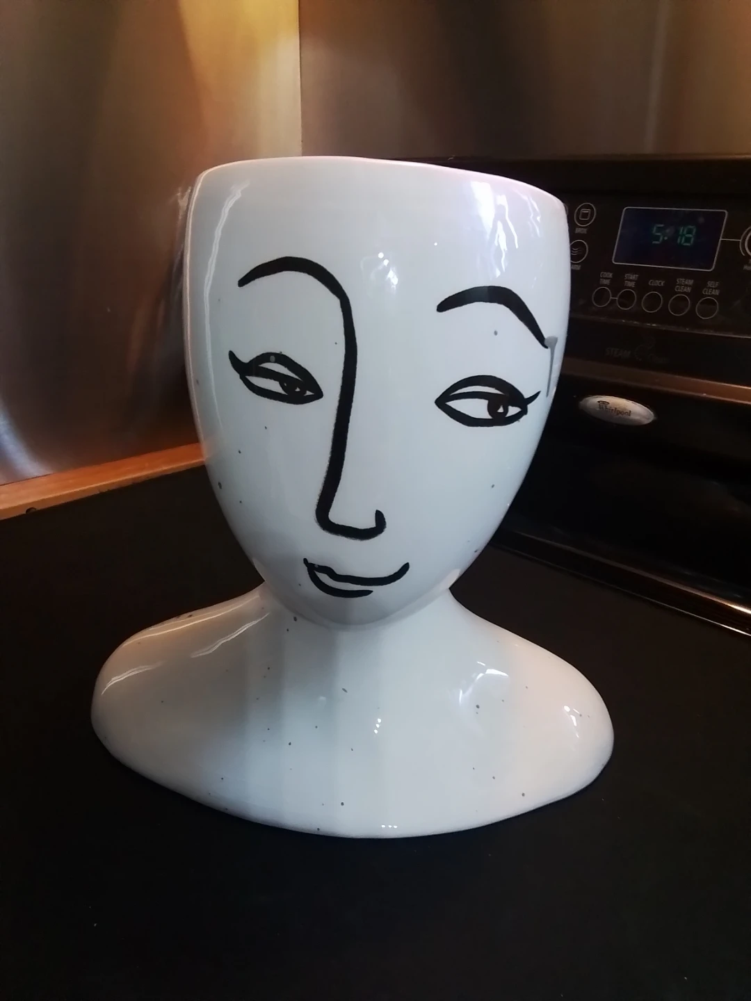 Unique Ceramic Head Planter Pot
