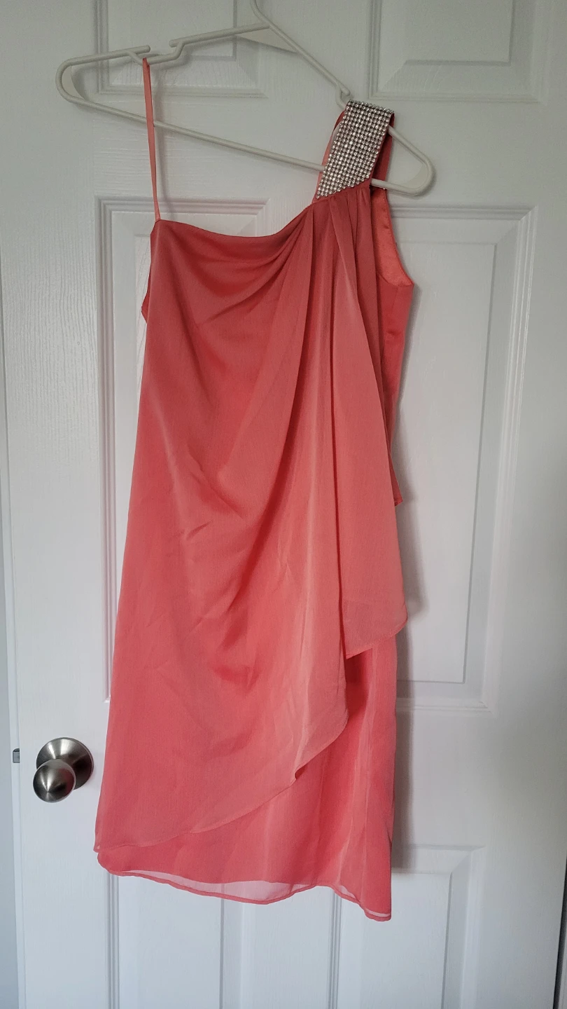 Le Château Coral One-Shoulder Dress - Size S - photo 2