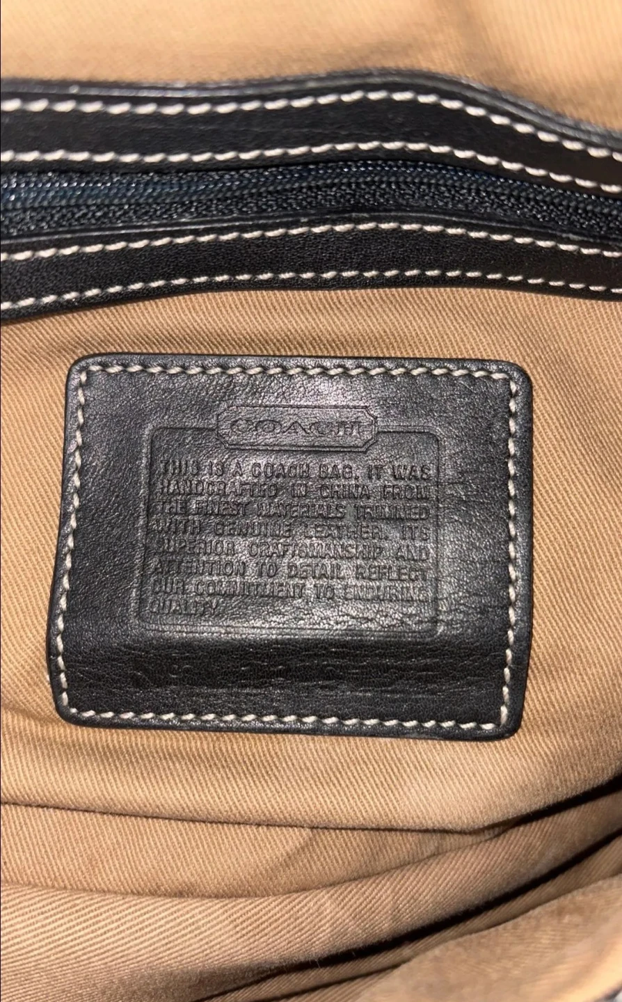 Coach Canvas and Leather Shoulder Bag - photo 4