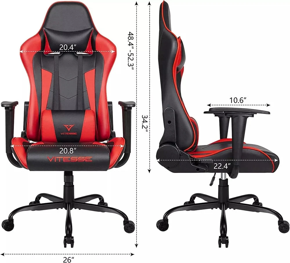 Vitesse Ergonomic Gaming Chair – Red/Black (Excellent Condition) - photo 3