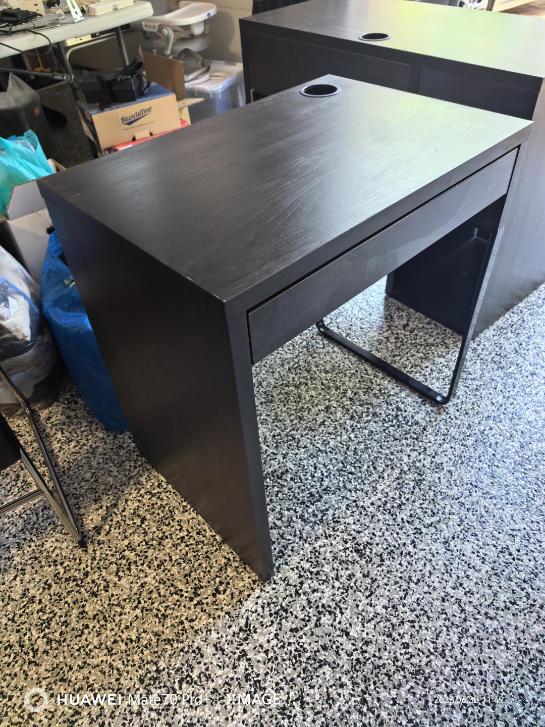 Black Desk with Drawer
