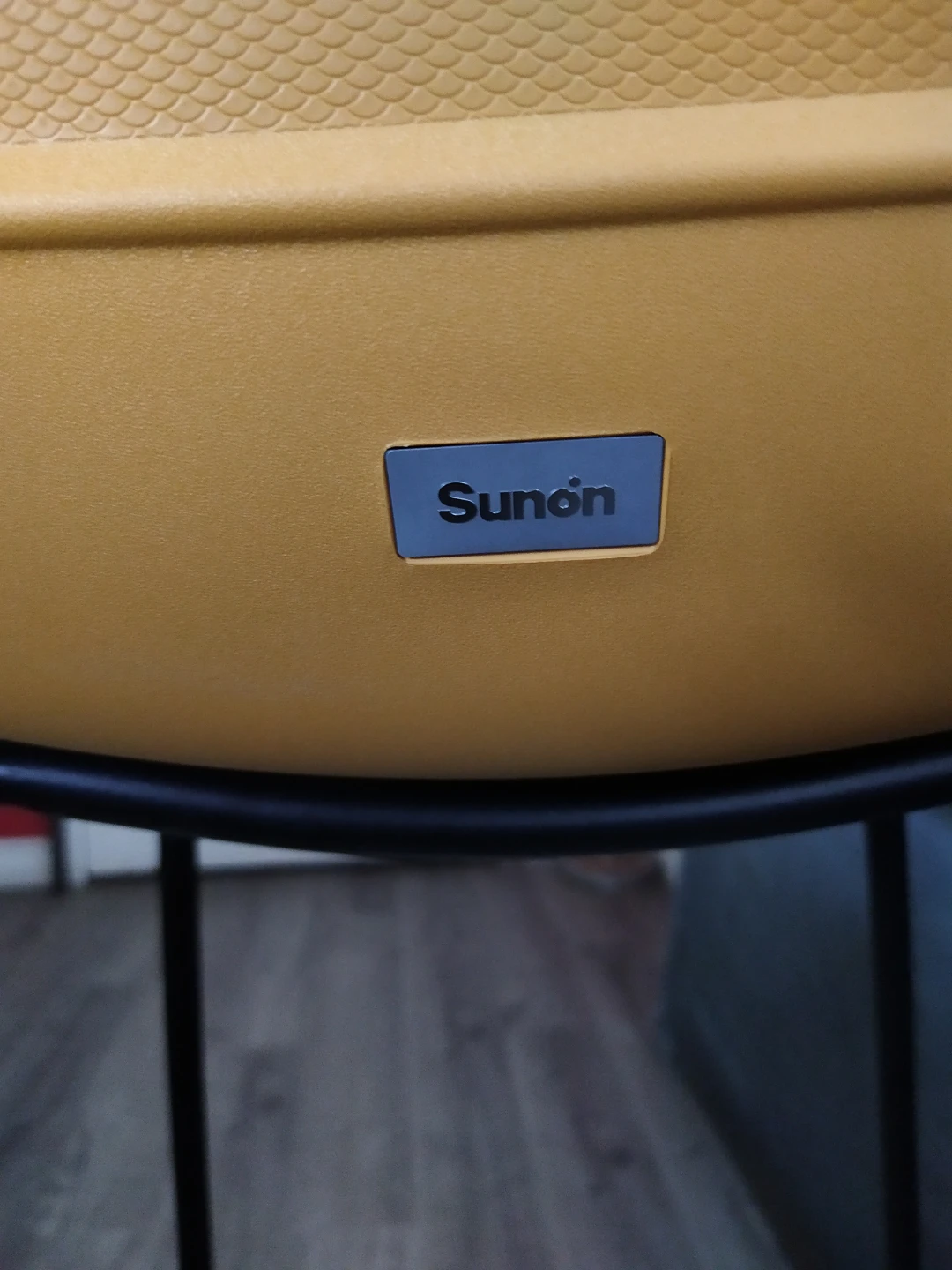 Yellow Bar Stool with Grey Seat - photo 3