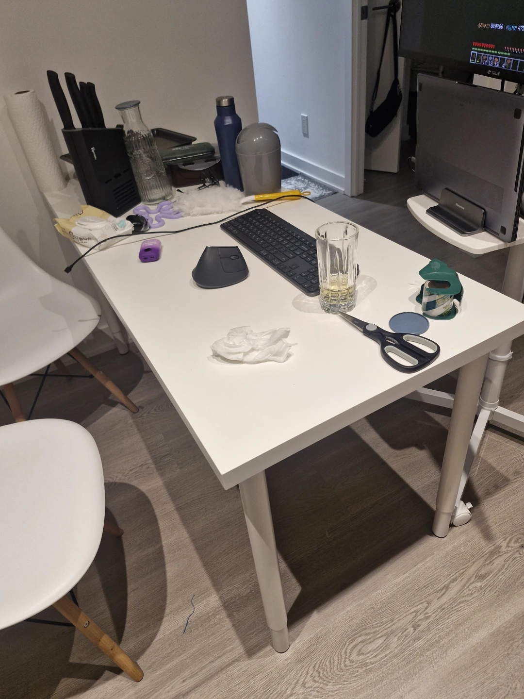 White Dining Table Desk from IKEA