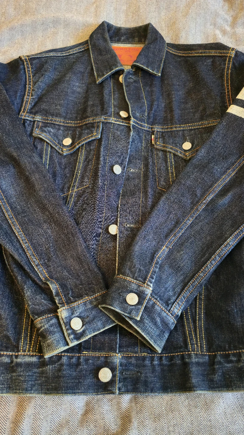 MOMOTARO JEANS 3105SP 3rd Type Denim Jacket Size 38 - photo 3