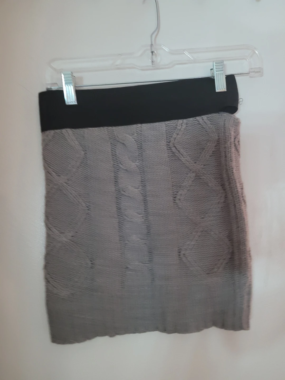 Grey Knit Mini Skirt - photo 2