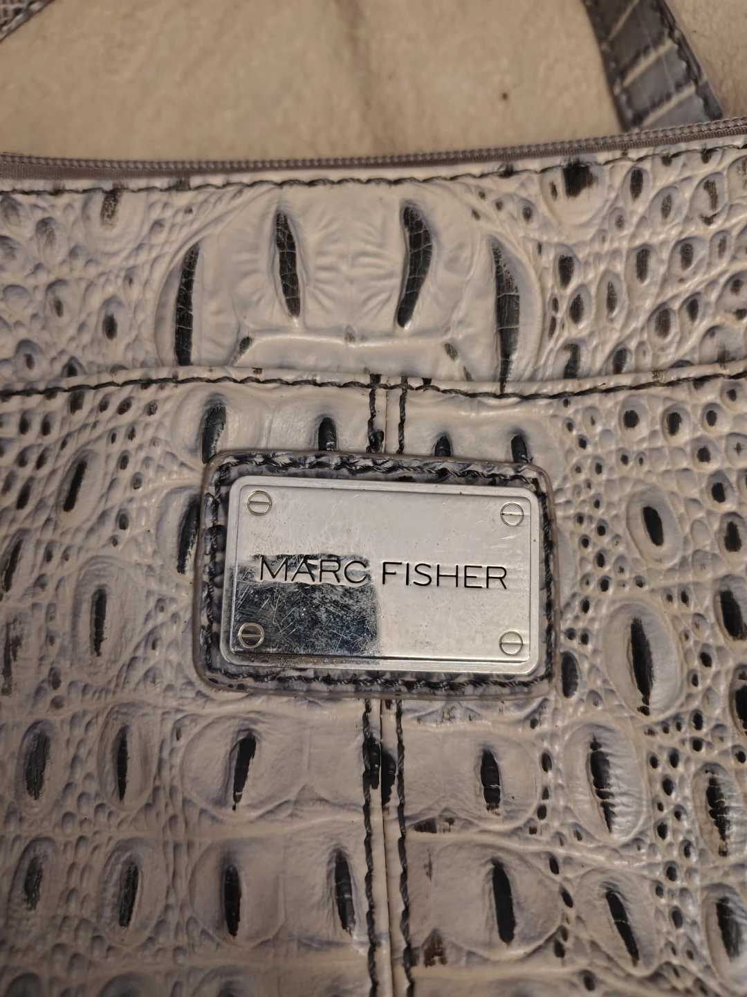Marc Fisher Croc-Embossed Tote Bag - photo 4