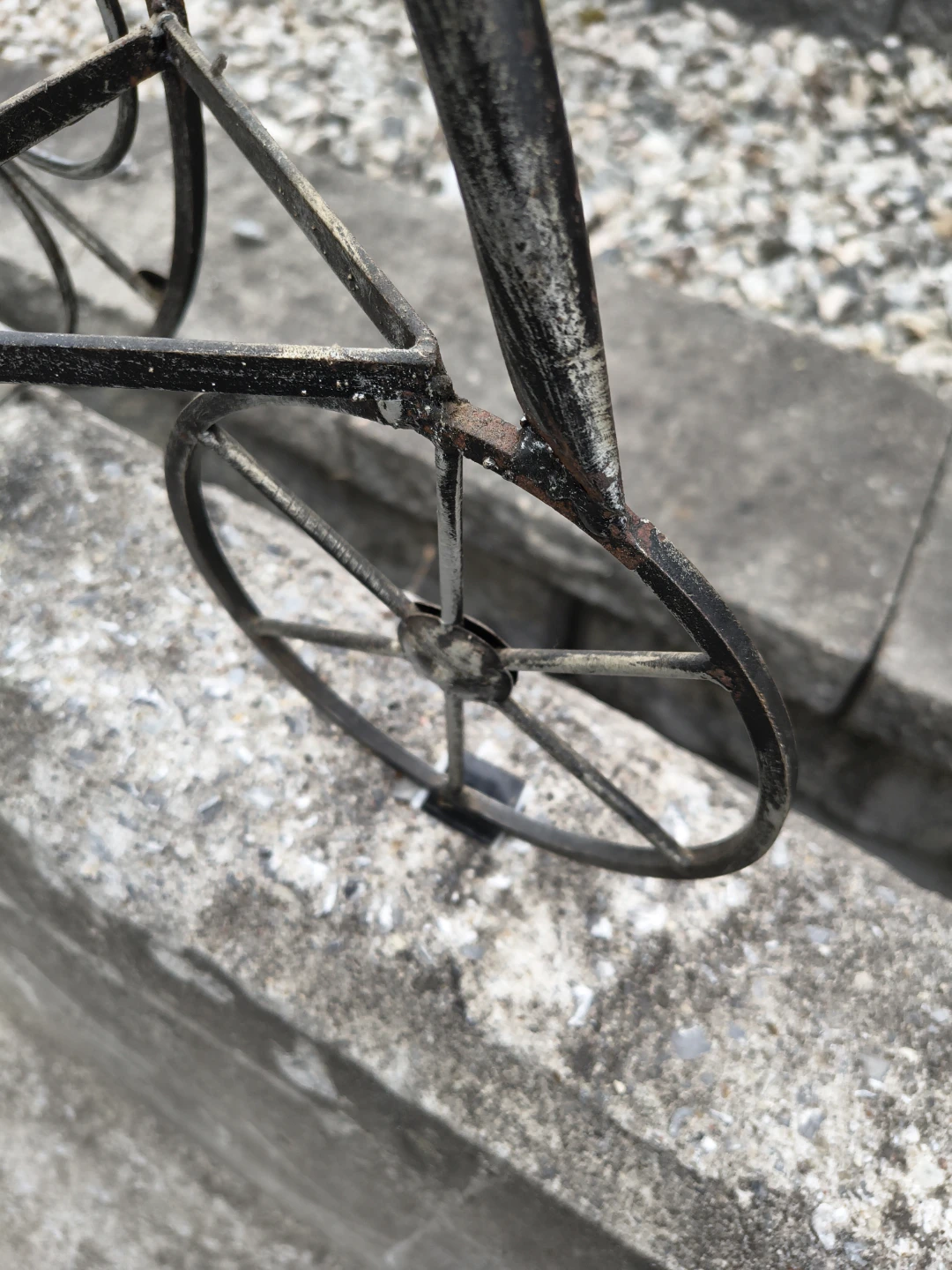 Bicycle 6 bottle wine holder vintage steel - photo 3