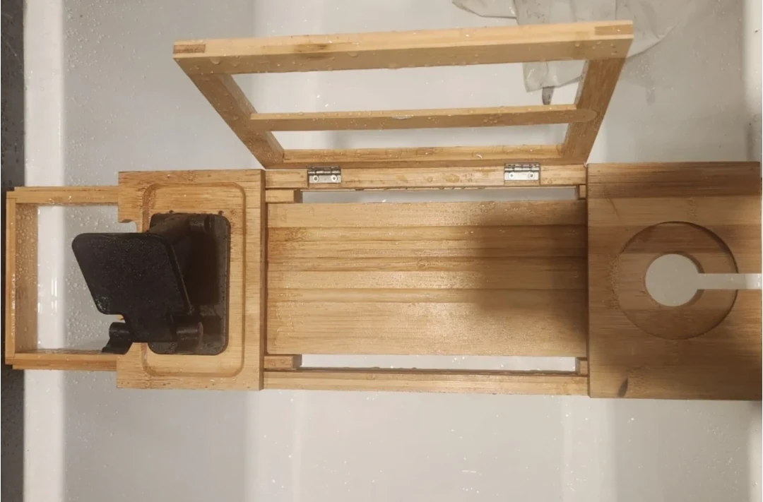 Bamboo Bath Caddy Tray - photo 3