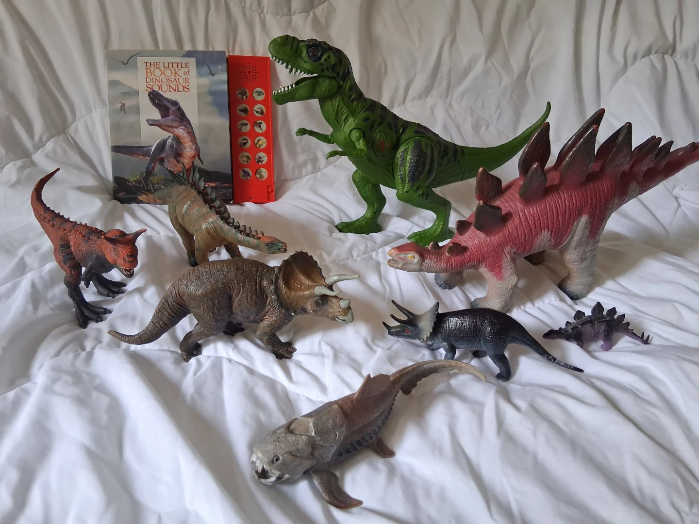 Dinosaur Toys and Book