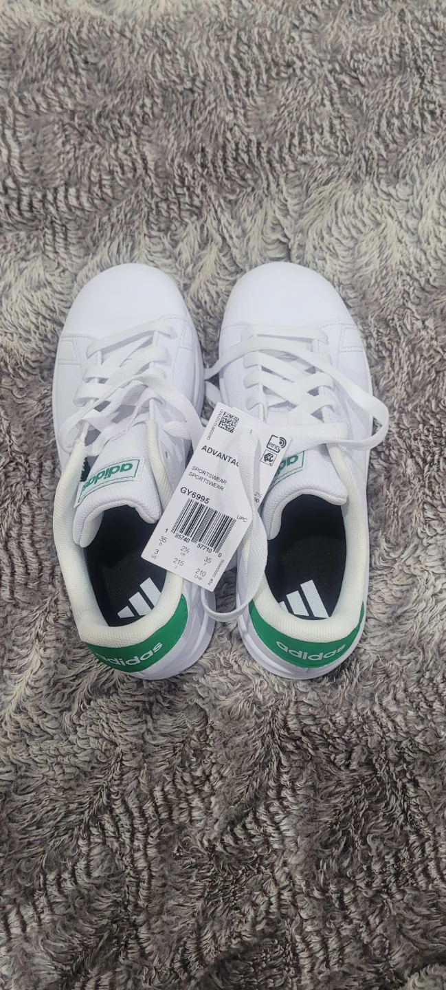 Adidas Advantage White Green Sneakers - photo 2