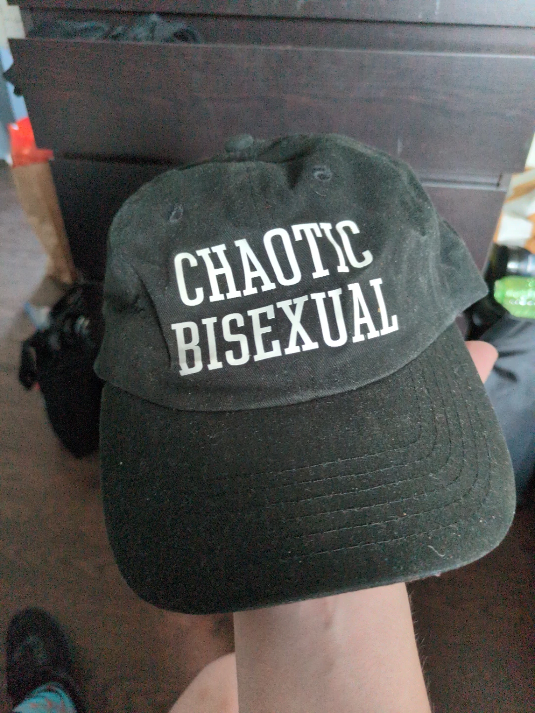 Black Chaotic Bisexual Baseball Cap