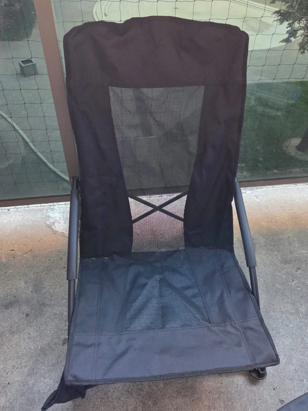 Black Portable Folding Camping Chair ⚽️ - photo 2