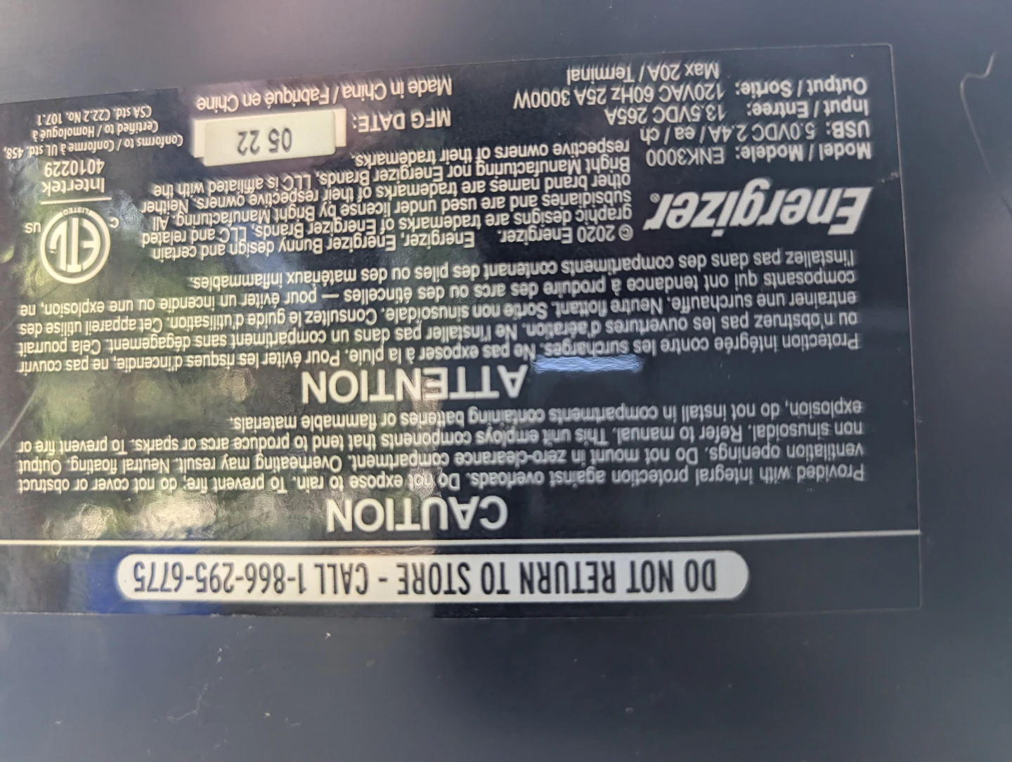 Energizer 3000W Power Inverter - photo 2