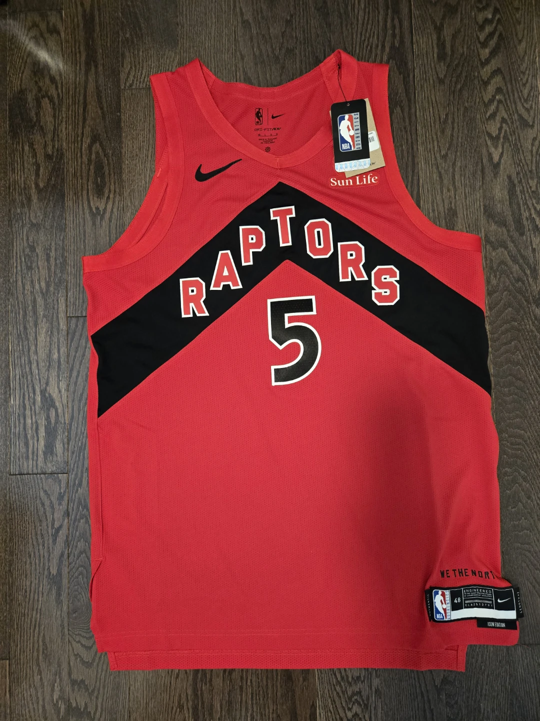 Toronto Raptors RJ Barrett #5 NBA Jersey