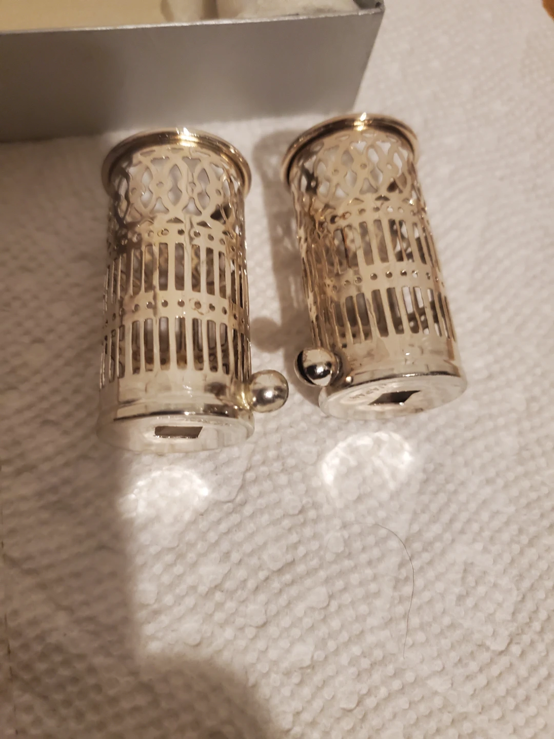 SILVER TONE TOOTHPICK HOLDERS