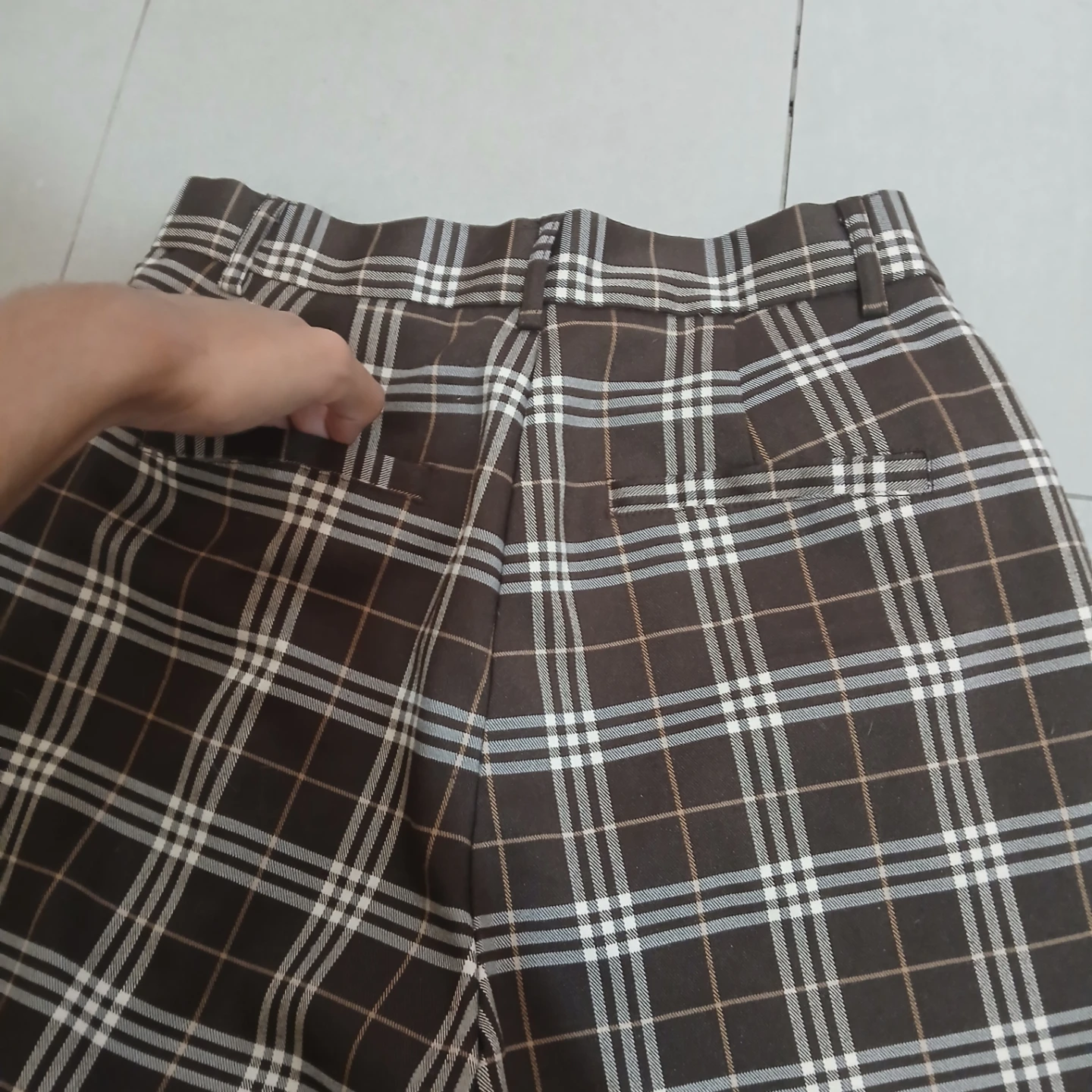 ⚽ Brown Plaid Pants - photo 5