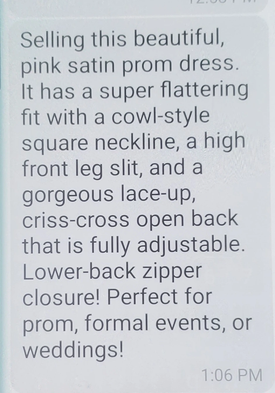 Pink Satin Prom / Formal   Dress  W Slit New - photo 5