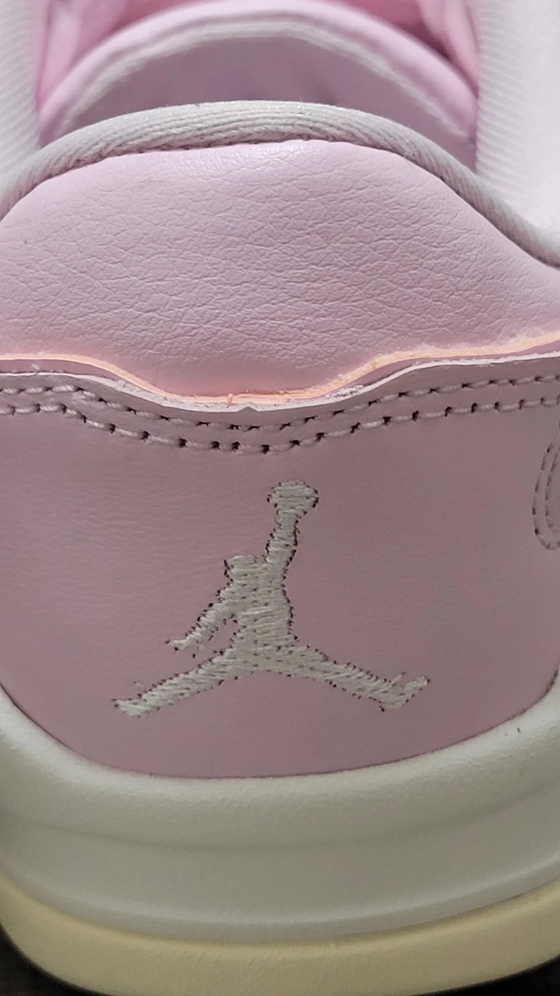 Jordan Pink Leather Sneakers Size 7Y - photo 4