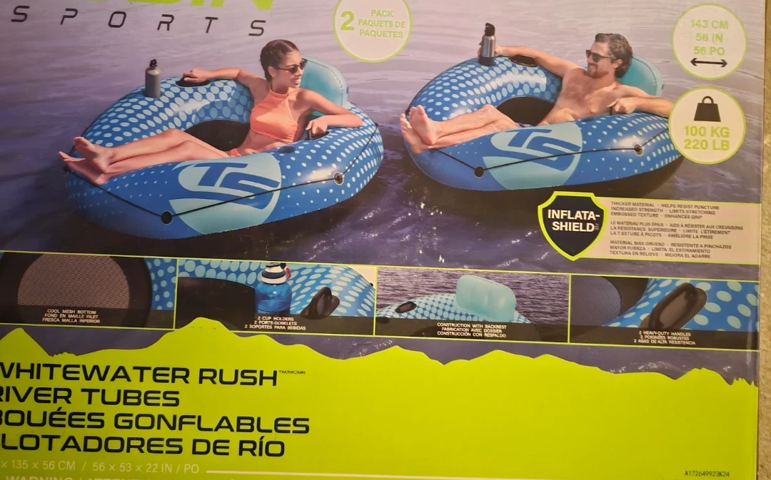 Sports Whitewater Rush River Tubes (2 Pack)