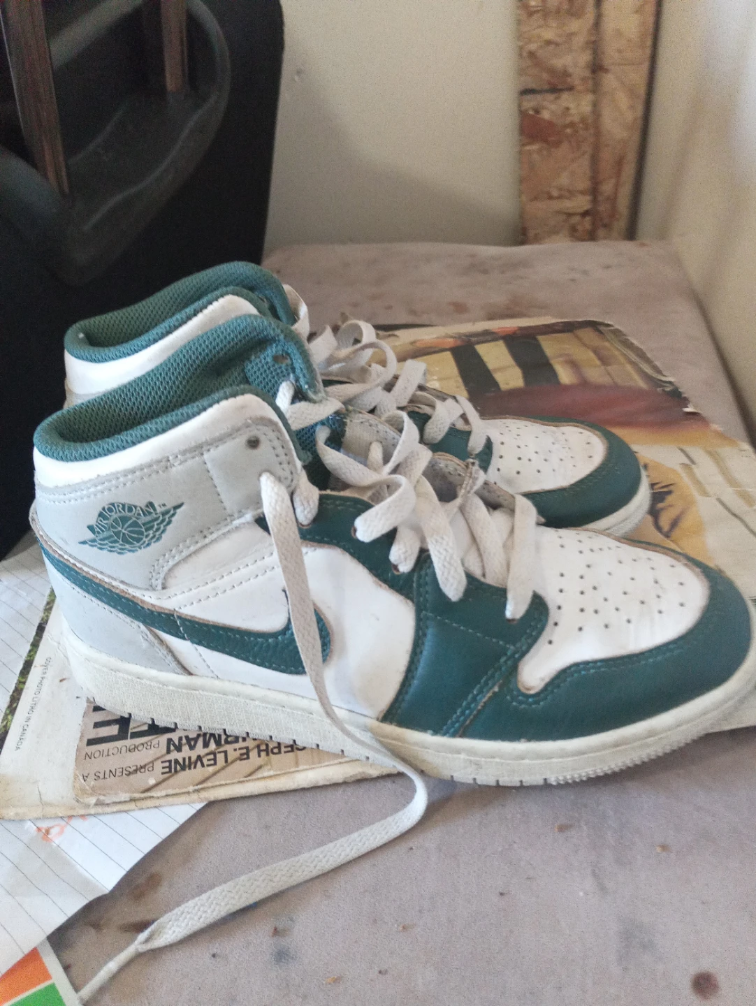 Nike Air Jordan 1 Mid SE in the "White/Oxidized Green"
