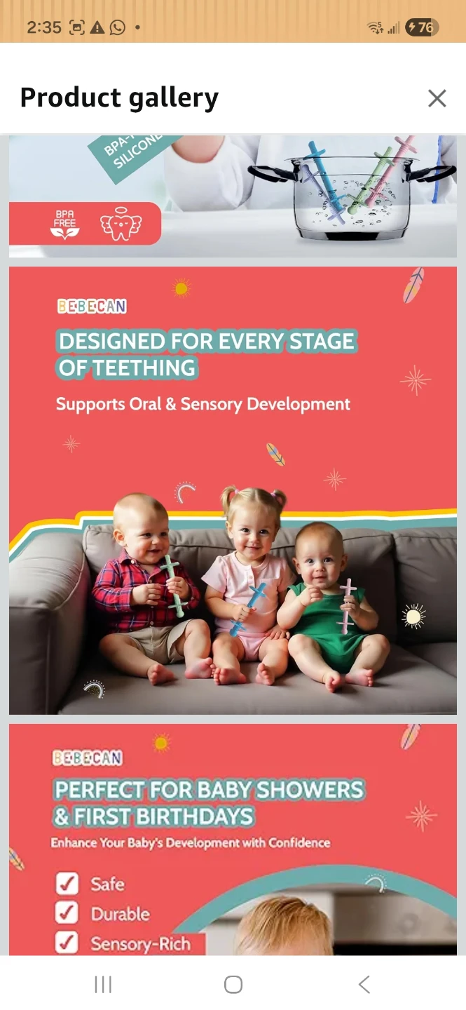BEBECAN Shielded Teething Tubes - Pack of 5 - photo 5